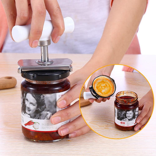 Labor-saving can opener