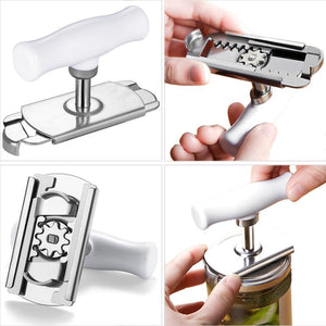 Labor-saving can opener
