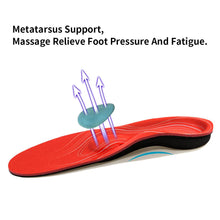Load image into Gallery viewer, High Arch Support Inserts Flat Feet Shoe Insoles
