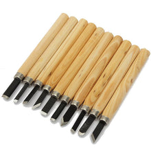 Load image into Gallery viewer, Wood Carving Chisel Knife Set 10 Pcs
